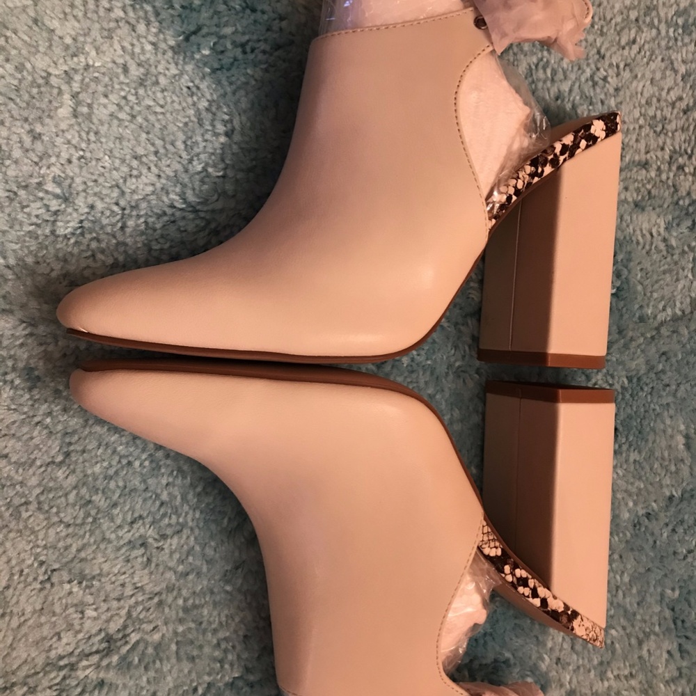 Women's Bone Color (off-white) Booties